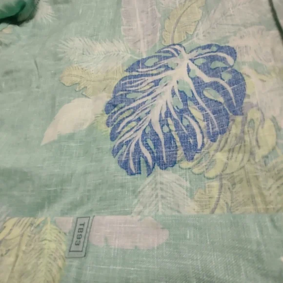 Tommy Bahama Hawaiian Shirt - Long sleeve Teal - Picture 3 of 3